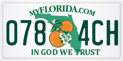 FL license plate 0784CH
