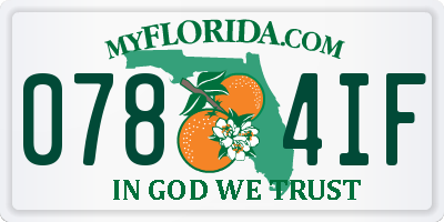 FL license plate 0784IF