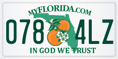 FL license plate 0784LZ