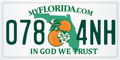 FL license plate 0784NH