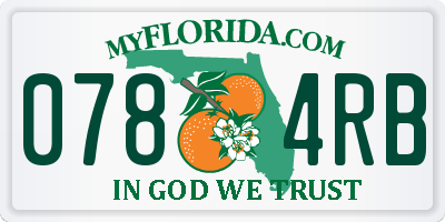 FL license plate 0784RB