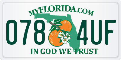 FL license plate 0784UF