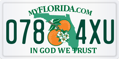 FL license plate 0784XU