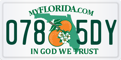 FL license plate 0785DY