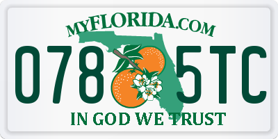 FL license plate 0785TC
