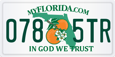 FL license plate 0785TR