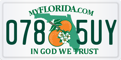 FL license plate 0785UY