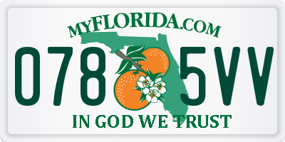 FL license plate 0785VV