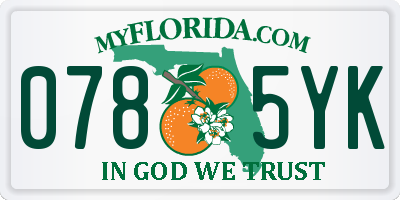 FL license plate 0785YK