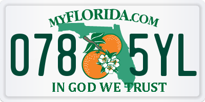 FL license plate 0785YL