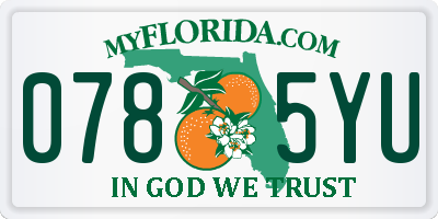 FL license plate 0785YU