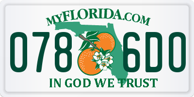 FL license plate 0786DO