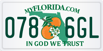 FL license plate 0786GL