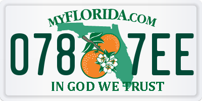 FL license plate 0787EE