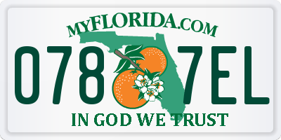 FL license plate 0787EL
