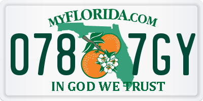 FL license plate 0787GY
