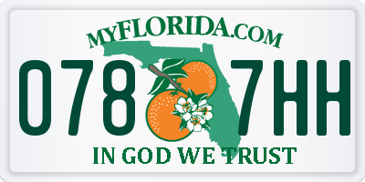 FL license plate 0787HH