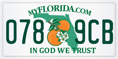 FL license plate 0789CB