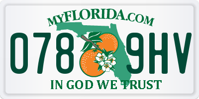 FL license plate 0789HV