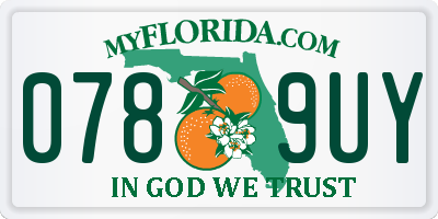 FL license plate 0789UY