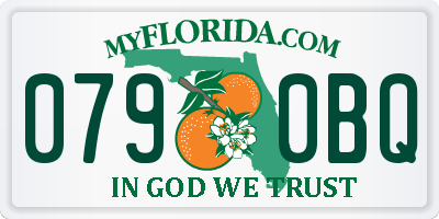FL license plate 0790BQ