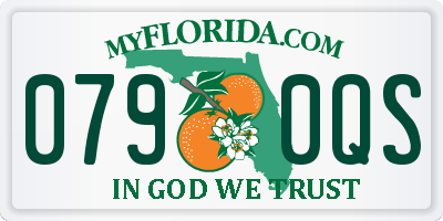 FL license plate 0790QS
