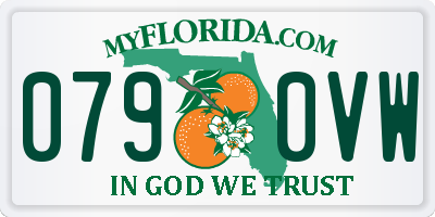 FL license plate 0790VW