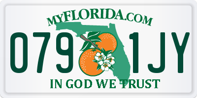 FL license plate 0791JY