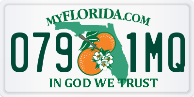 FL license plate 0791MQ