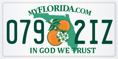 FL license plate 0792IZ