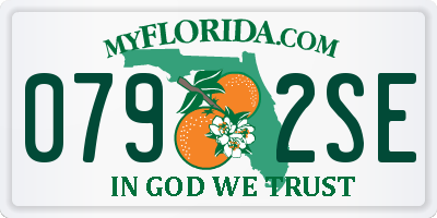 FL license plate 0792SE