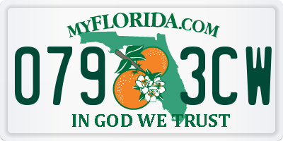 FL license plate 0793CW