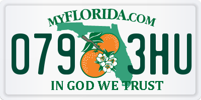 FL license plate 0793HU