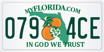 FL license plate 0794CE