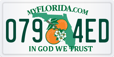 FL license plate 0794ED