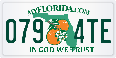 FL license plate 0794TE