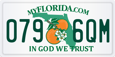 FL license plate 0796QM