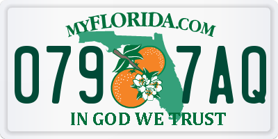 FL license plate 0797AQ