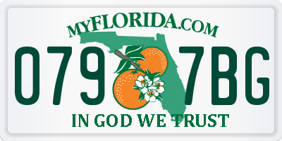 FL license plate 0797BG