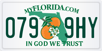 FL license plate 0799HY