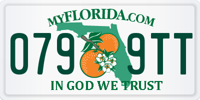 FL license plate 0799TT
