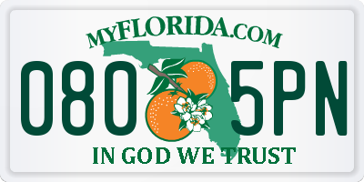 FL license plate 0805PN