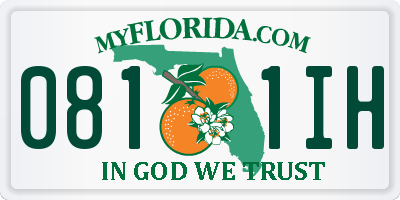FL license plate 0811IH