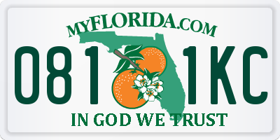FL license plate 0811KC