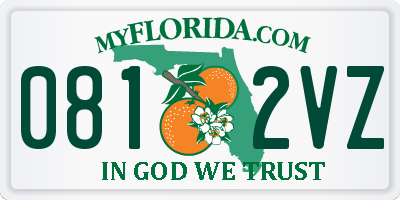 FL license plate 0812VZ