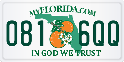 FL license plate 0816QQ
