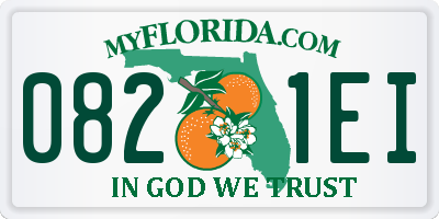 FL license plate 0821EI