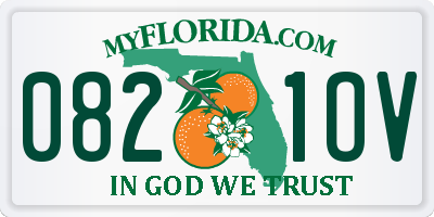 FL license plate 0821OV