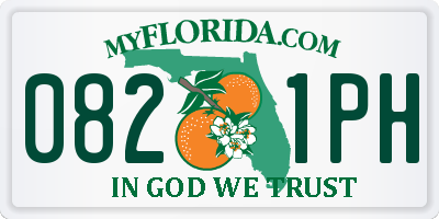 FL license plate 0821PH