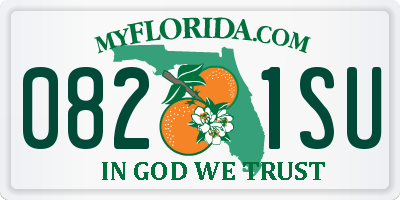 FL license plate 0821SU